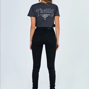 NWT Levis Mile high skinny black